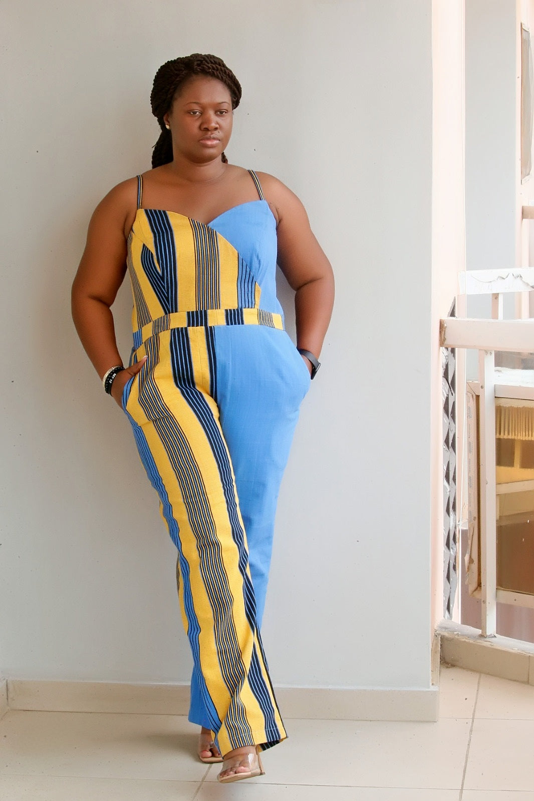 Abidjan Two-Tone Jumpsuit