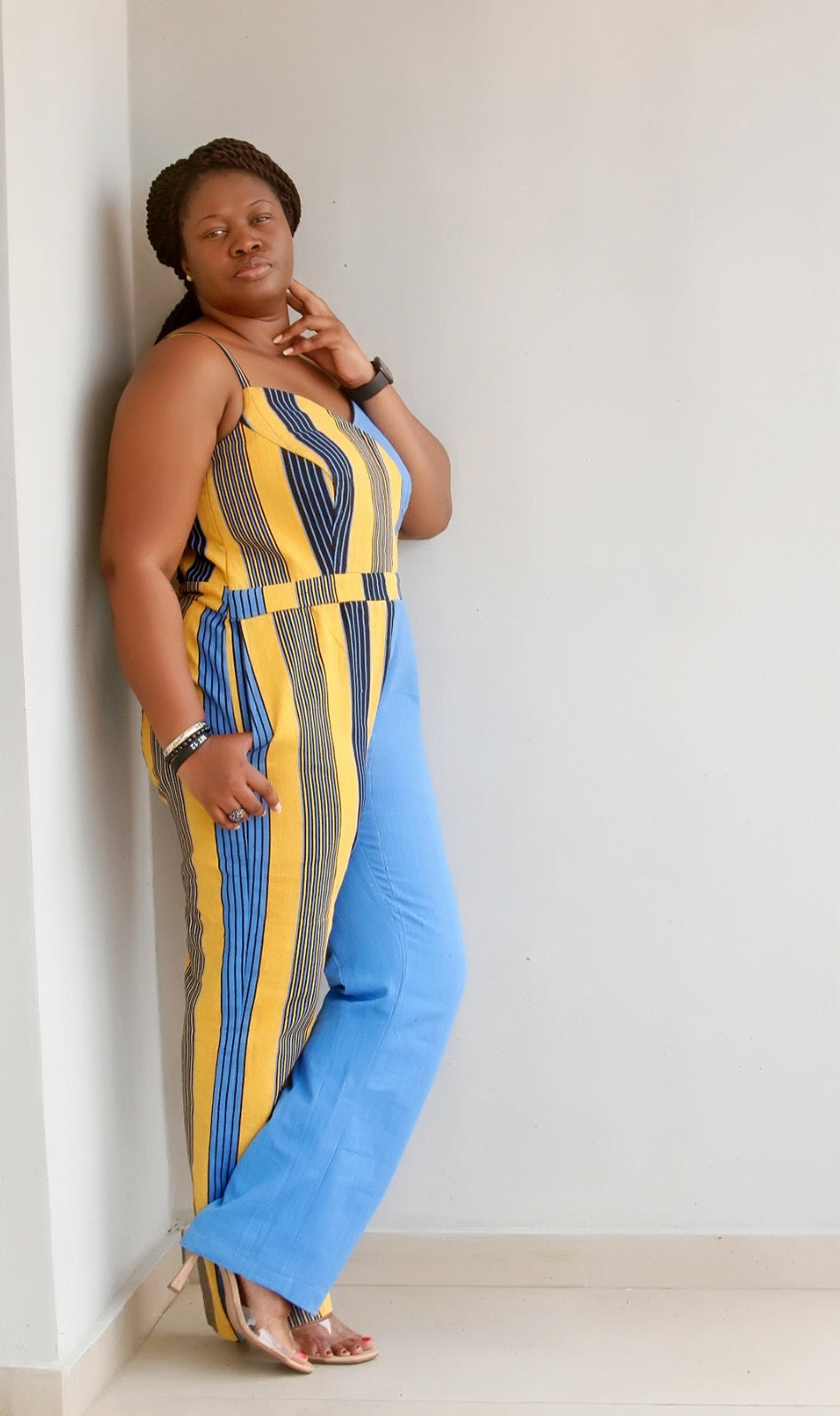 Abidjan Two-Tone Jumpsuit