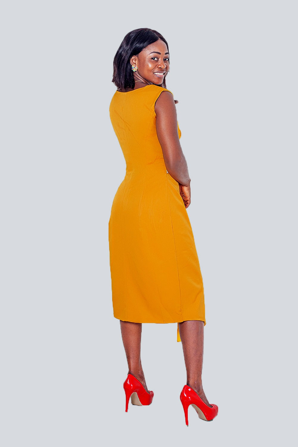 Makena Assymetric Sleeveless Dress