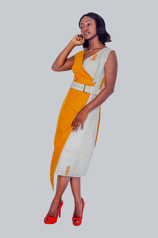 Makena Assymetric Sleeveless Dress