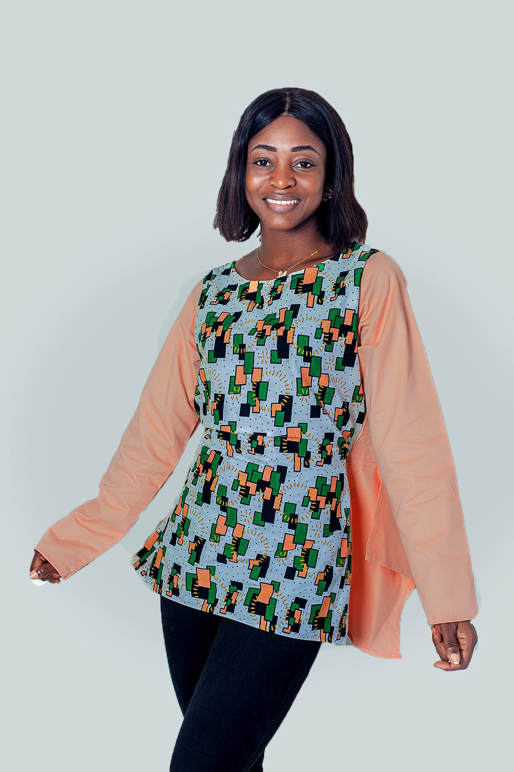 Michelle African Prints Butterfly Top