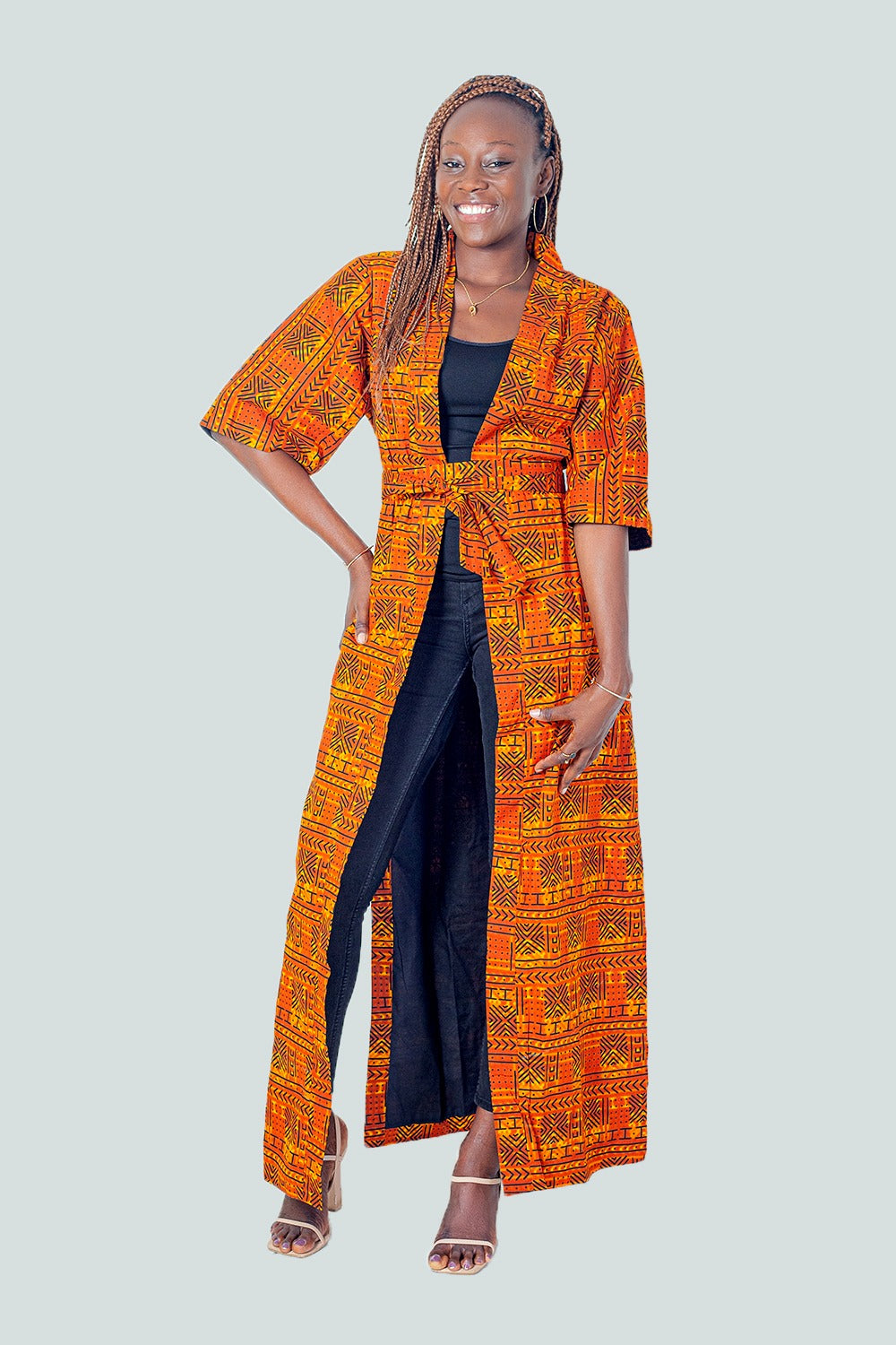 Ola African Prints Duster Jacket