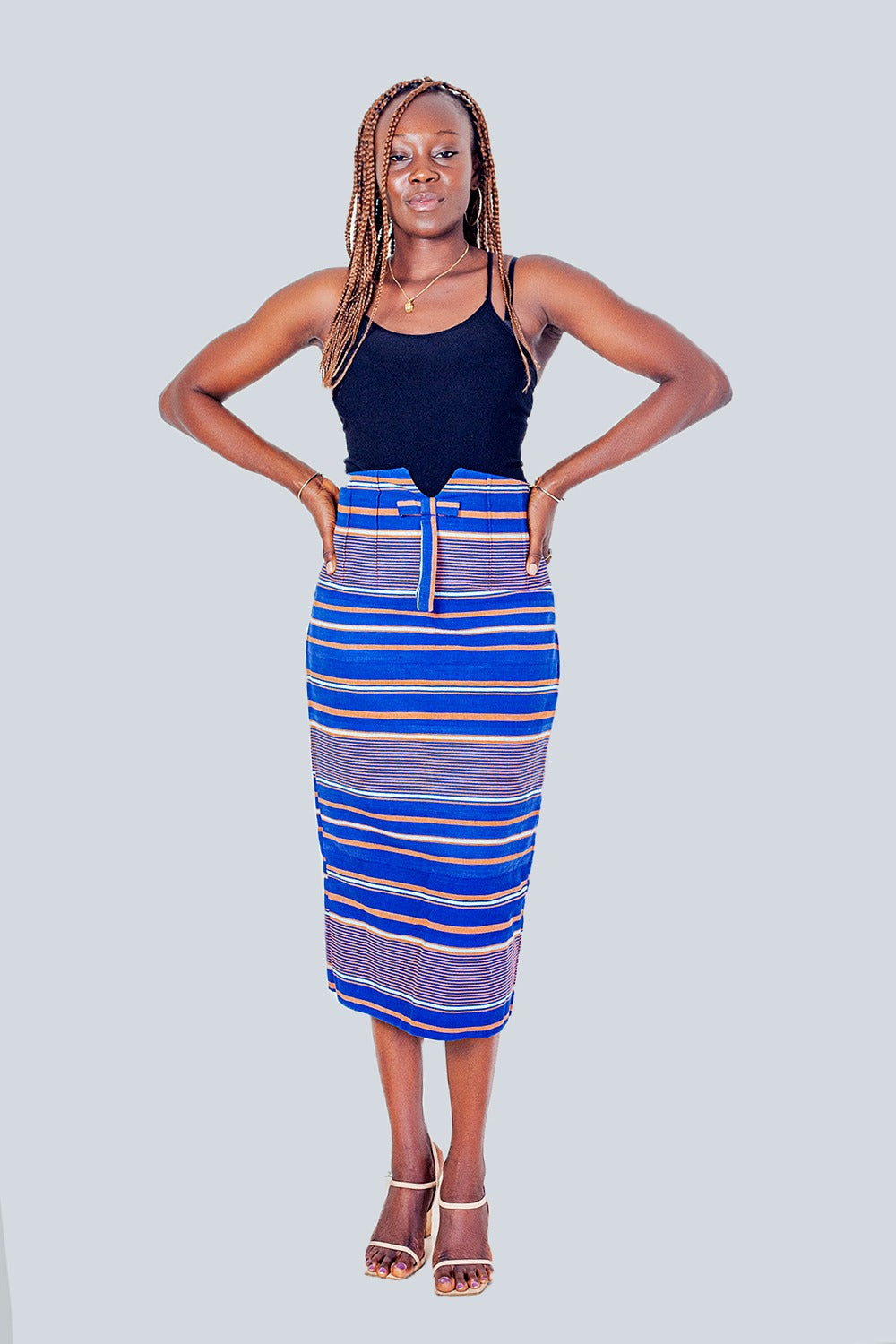 Chloe African Prints Midi Skirt