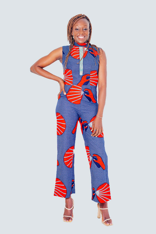 Sade African Prints Jumpsuit